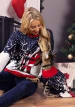 Santa and Reindeer Pet Sweater Alt 3