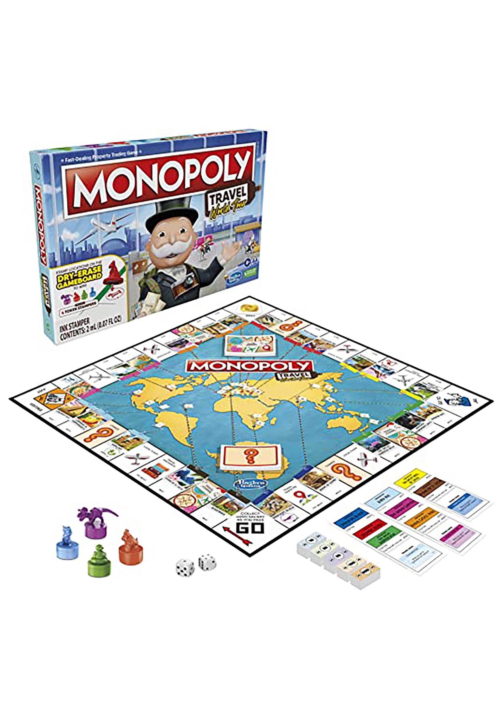 monopoly travel world tour monopoly board game