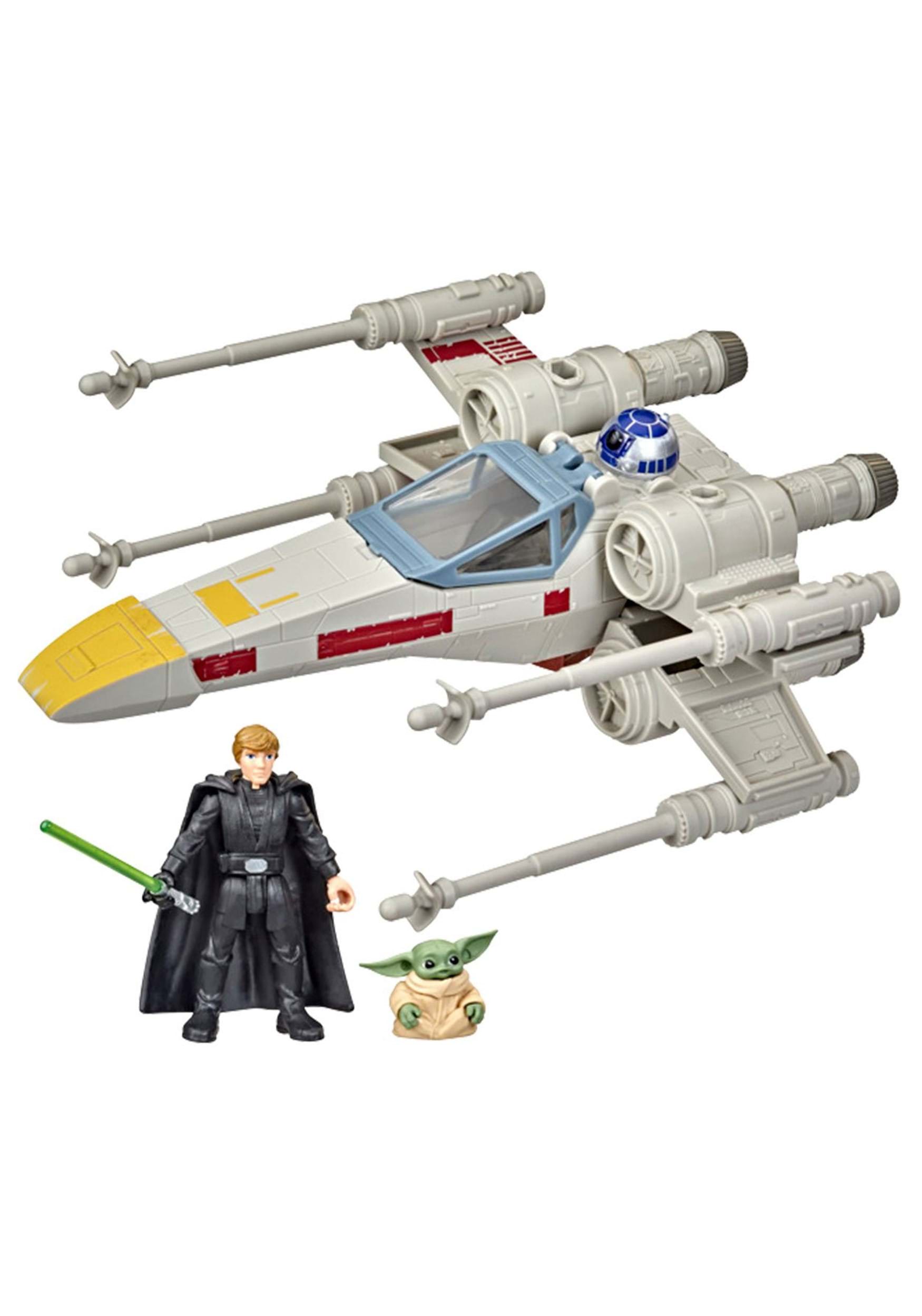 Star Wars Mission Fleet Luke Skywalker and Grogu X-Wing Fighter