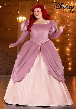 Womens Plus Size Disney Ariel Pink Dress Costume