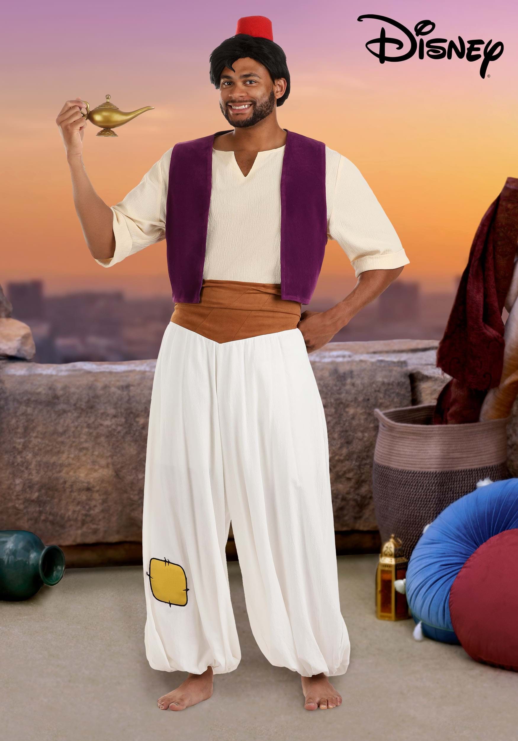 Plus Size Disney Aladdin Men's Costume