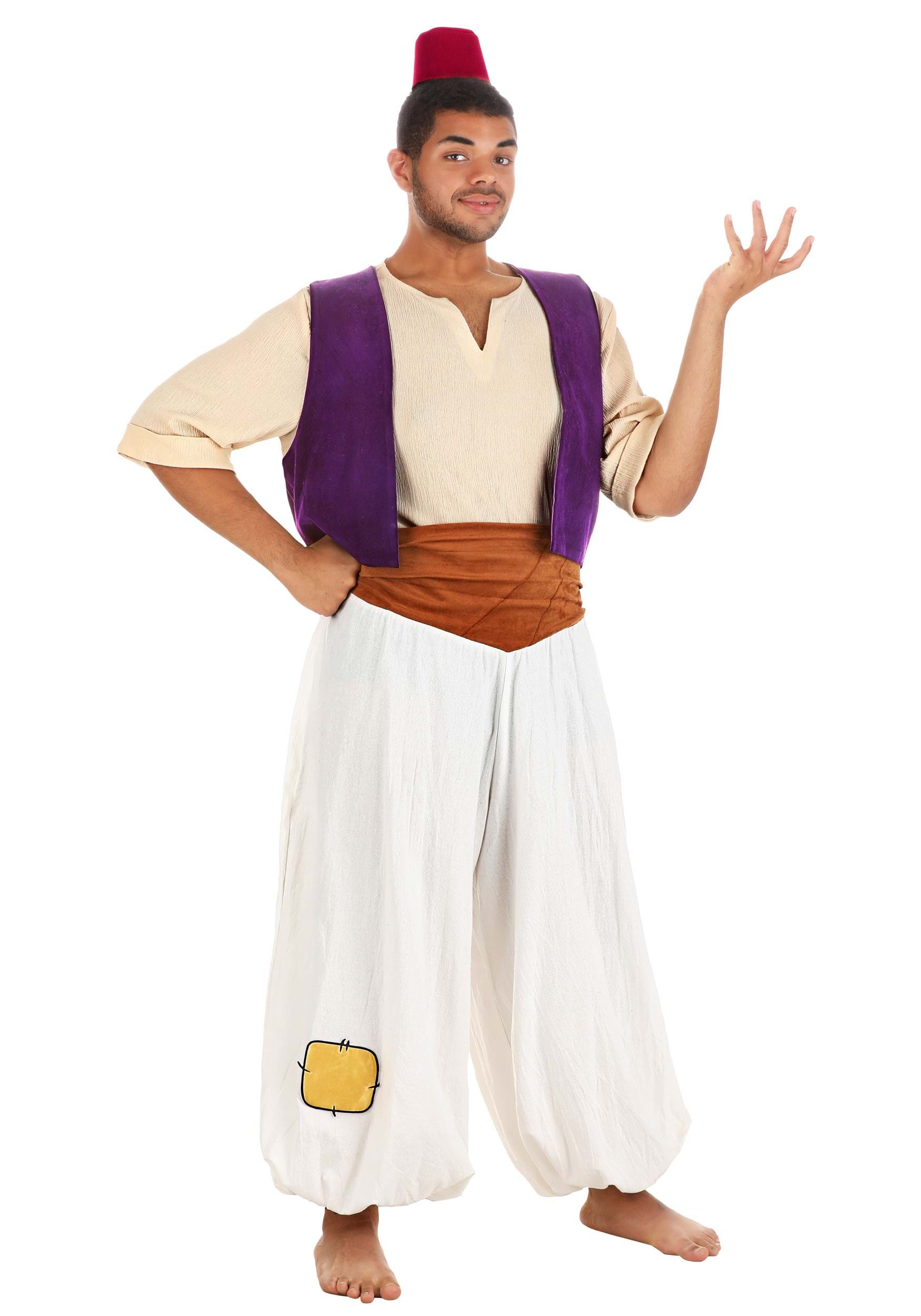 Photos - Fancy Dress Disney FUN Costumes Plus Size  Aladdin Men's Costume Brown/Purple/W 