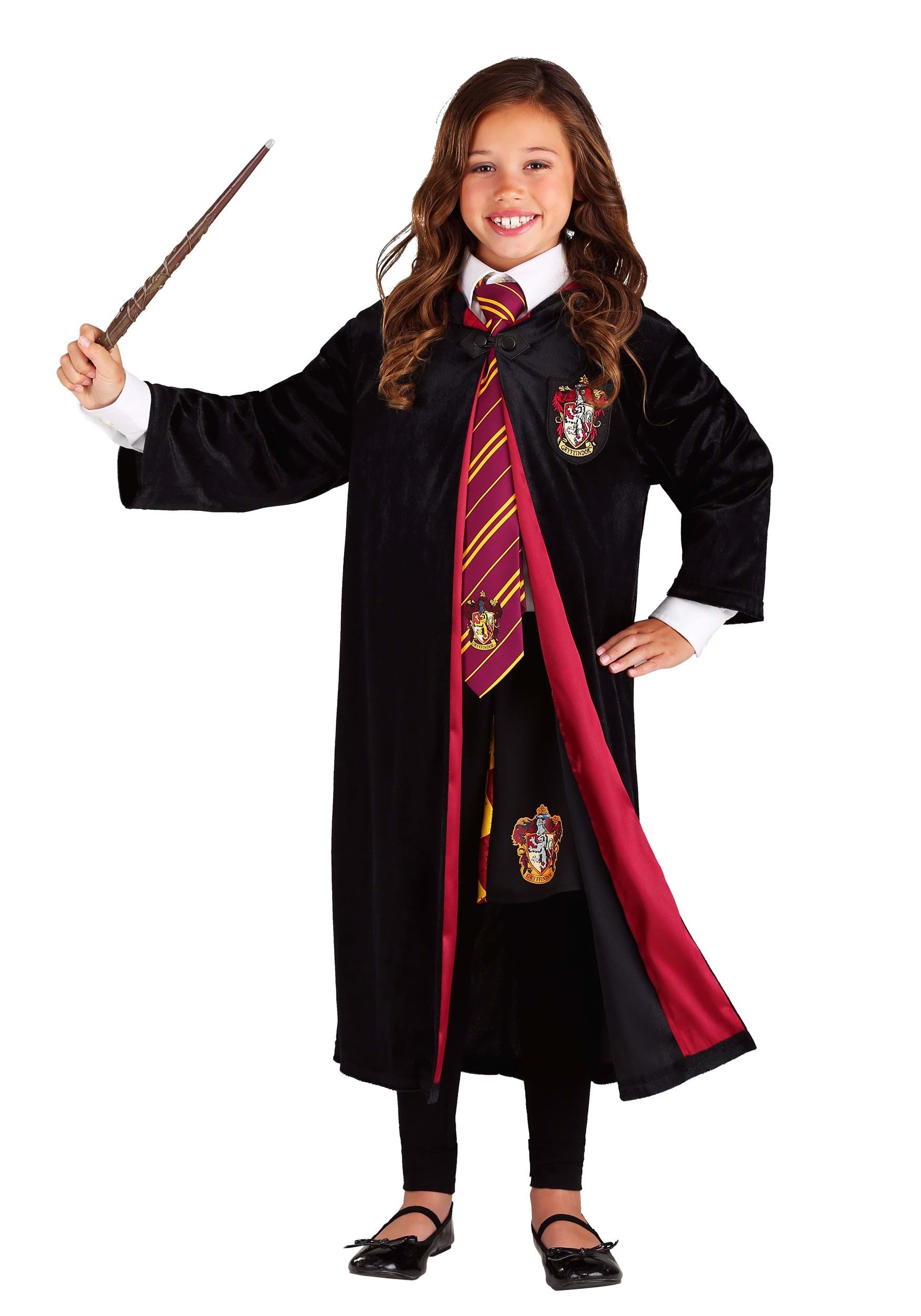 Photos - Fancy Dress Potter Jerry Leigh Harry  Deluxe Hermione Gryffindor Robe for Kids Black 