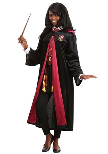 Plus Size Harry Potter Hermione Deluxe Gryffindor Robe for Adults