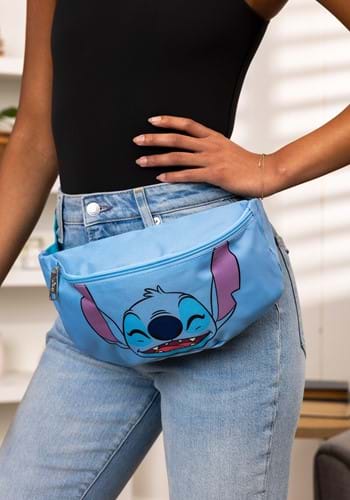 Lilo and Stitch Ears Up Smiling Pose Blue Fanny Pack