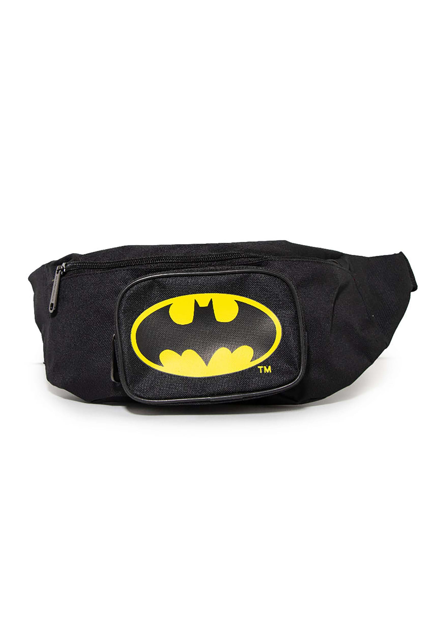 Batman Bat Signal Double Zipper Fanny Pack Bag