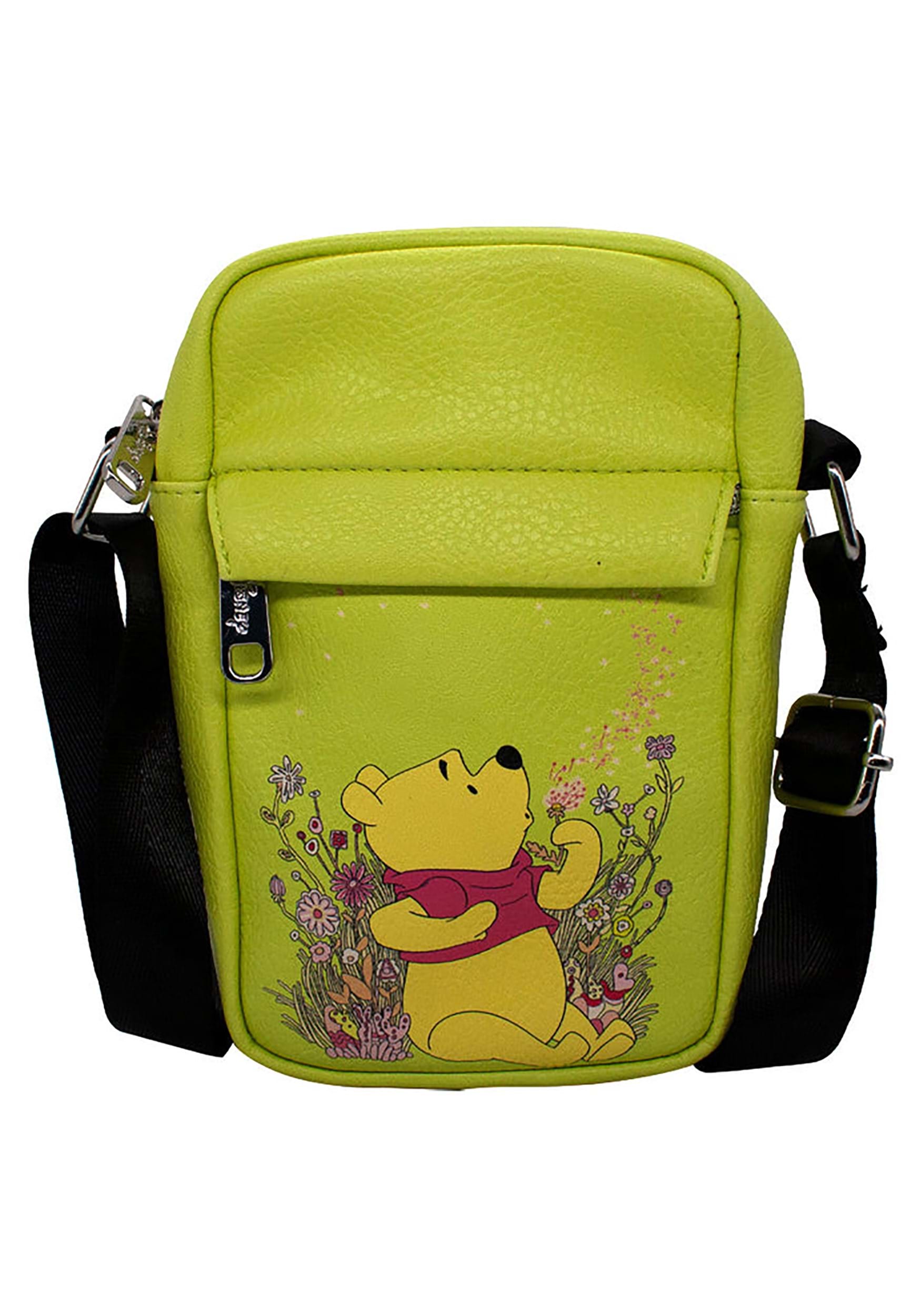 Winnie the Pooh Sitting Dandelion Womens Crossbody Wallet