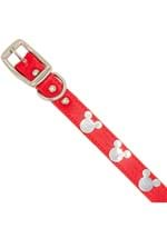 Mickey Mouse Head Icon Vegan Leather Dog Collar Alt 1