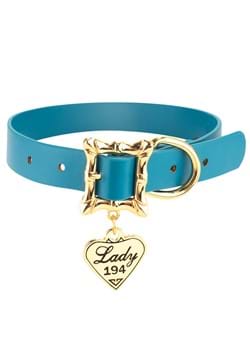 Lady and the Tramp Lady 194 Heart Charm Leather Dog Collar