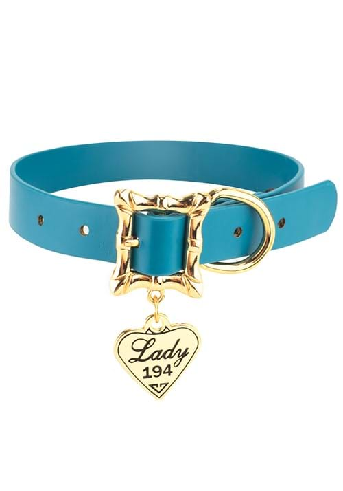 Lady and the Tramp Lady 194 Heart Charm Leather Dog Collar