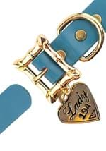 Lady and the Tramp Lady 194 Heart Charm Leather Dog Collar 1