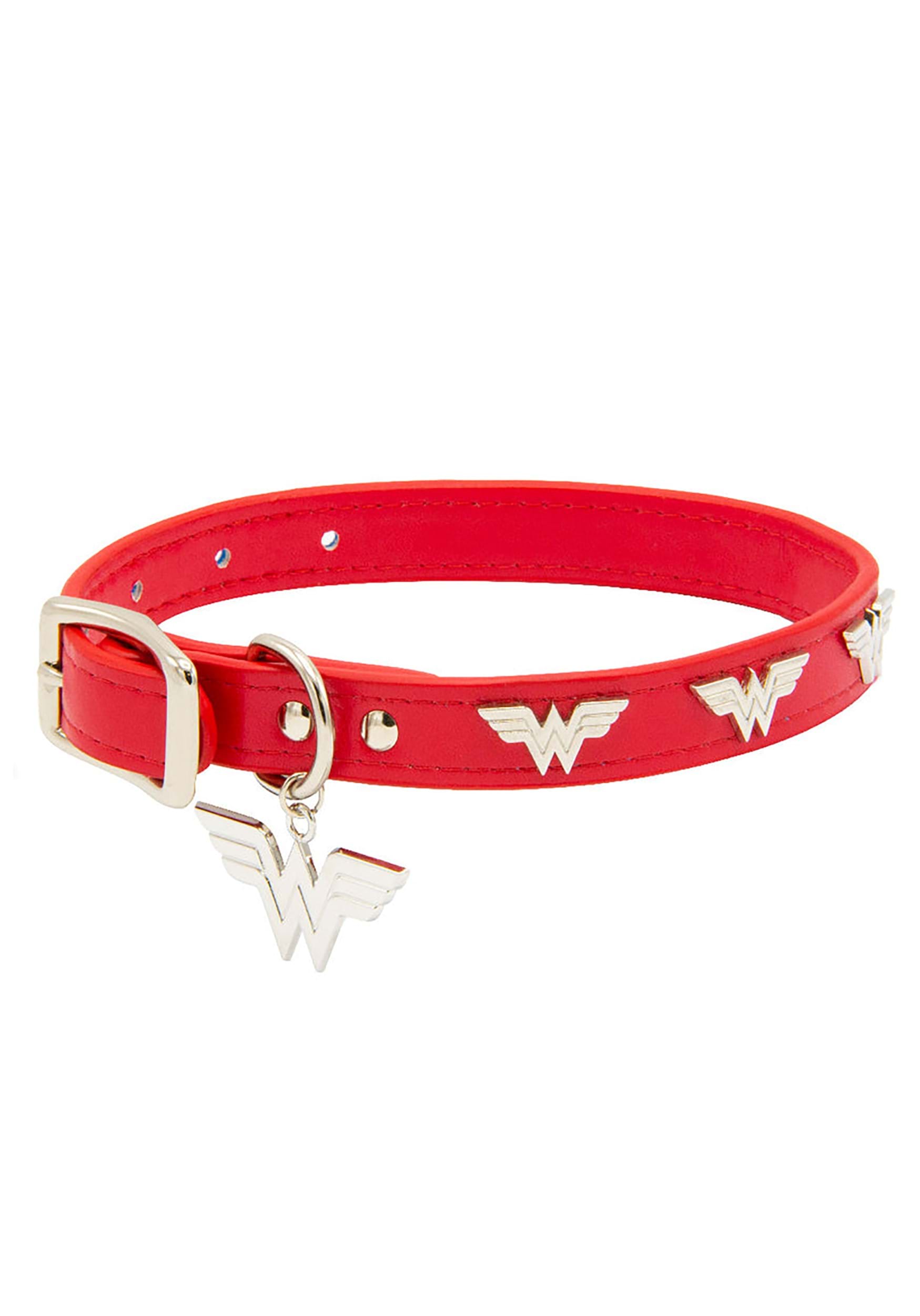 Wonder Woman Icon Leather Pet Collar