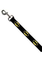 BATMAN SHIELD BLACK/YELLOW DOG LEASH Alt 1