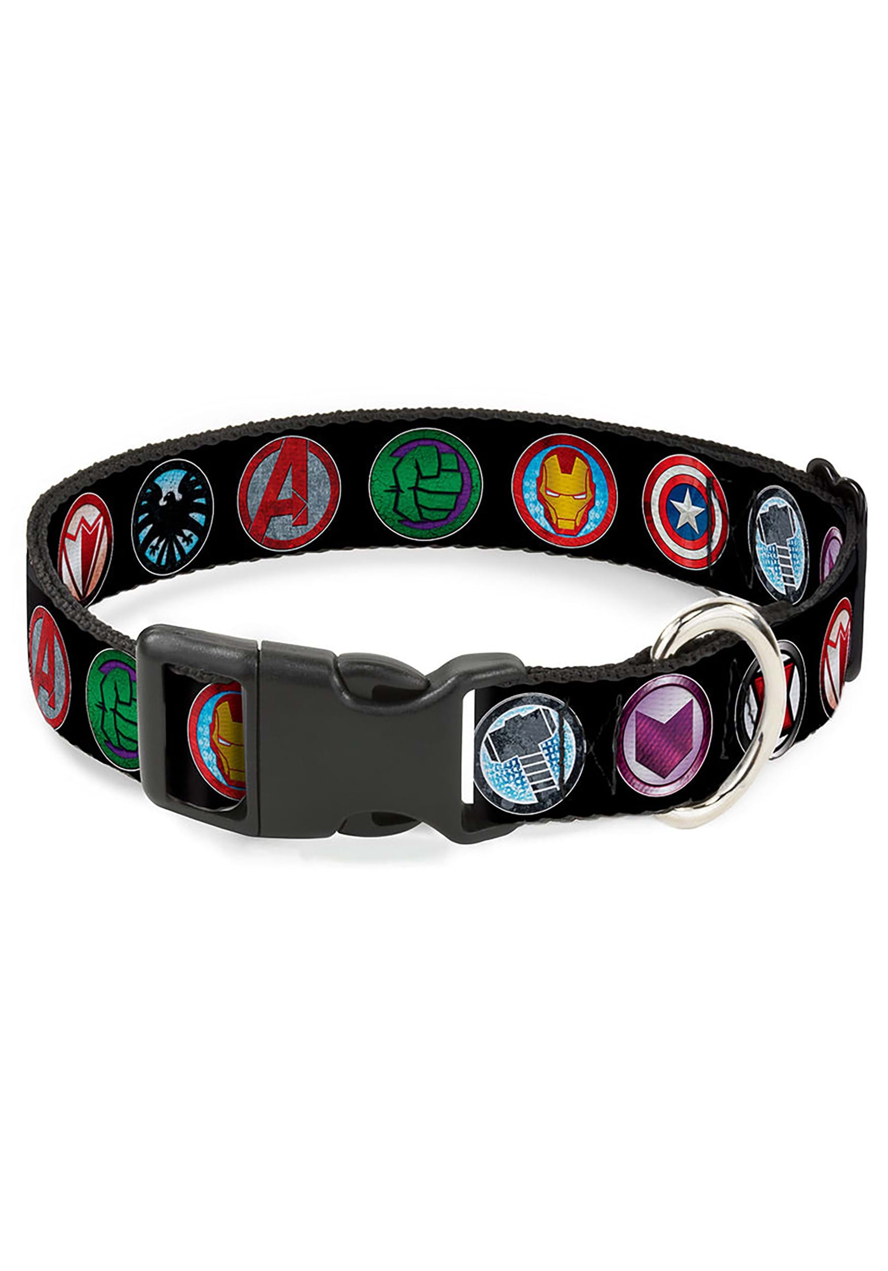 Avenger Icons Plastic Clip Collar