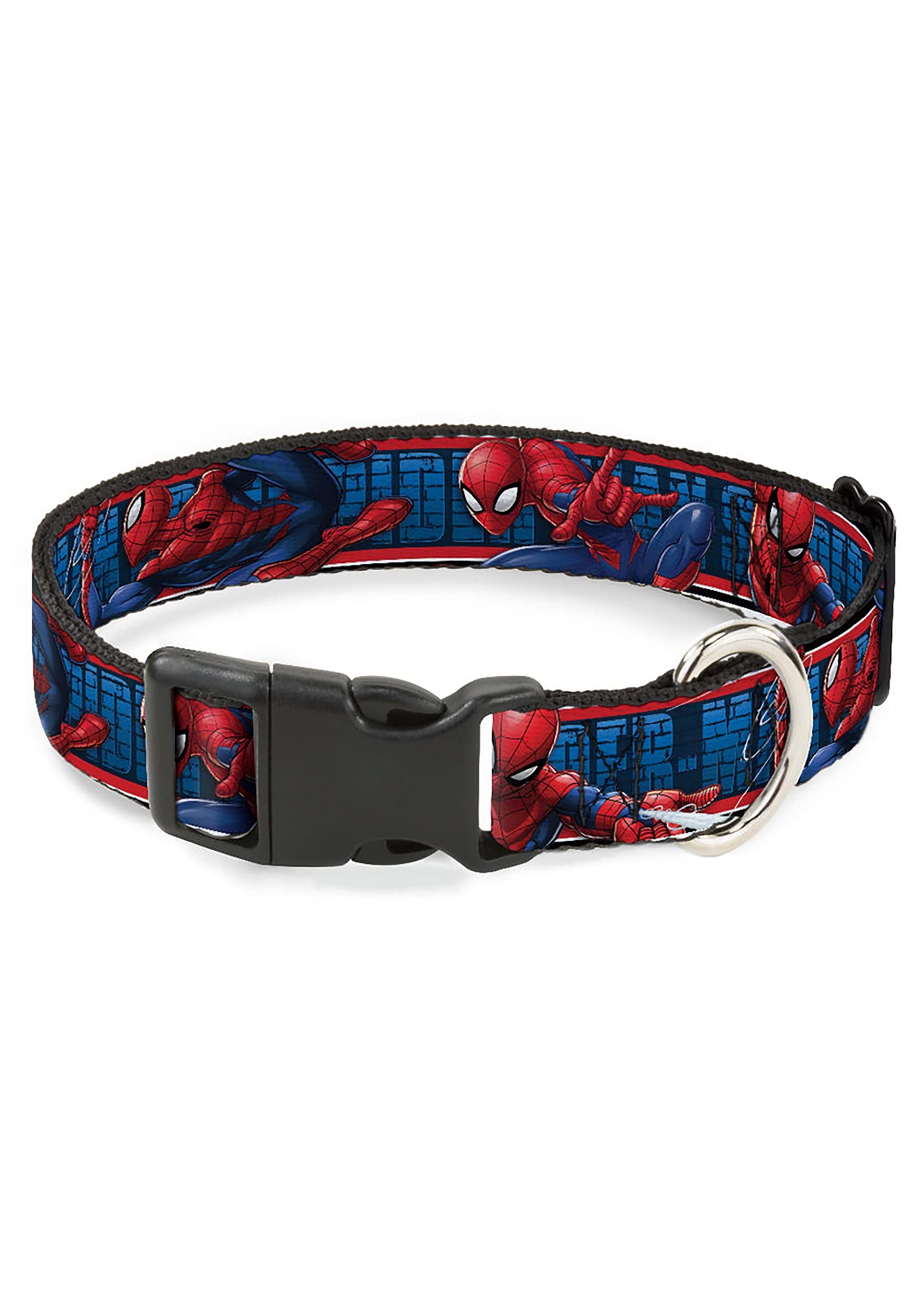 Spider-Man 3-Action Poses Plastic Clip Dog Collar