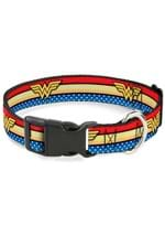 WONDER WOMAN LOGO STRIPE/STARS DOG LEASH PLASTIC C