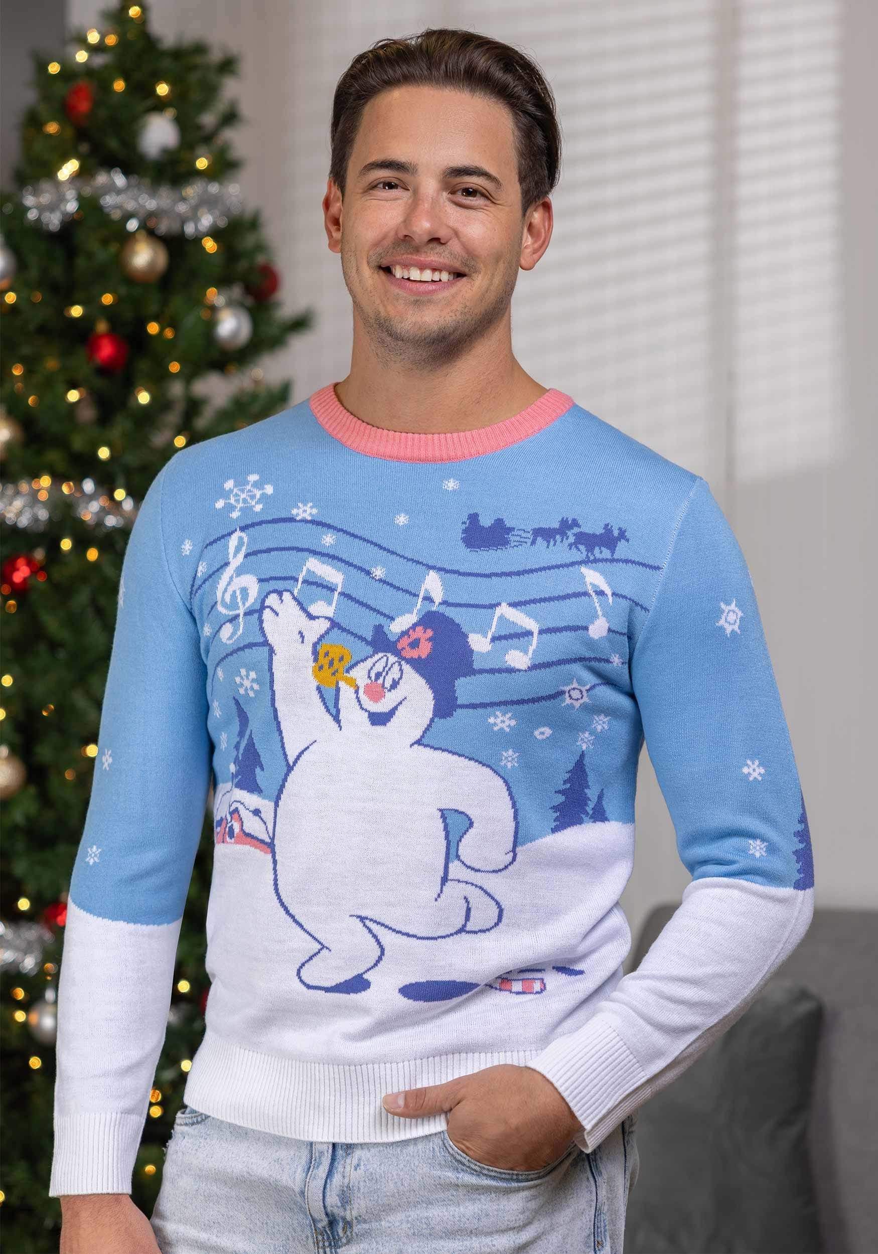 Frosty Scenic Ugly Christmas Sweater for Adults