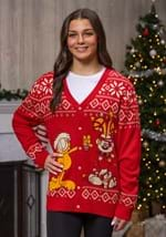 Adult Garfield Ugly Christmas Cardigan Alt 1