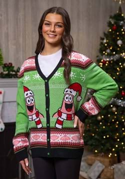 Spongebob Patrick Ugly Christmas Cardigan alt 1