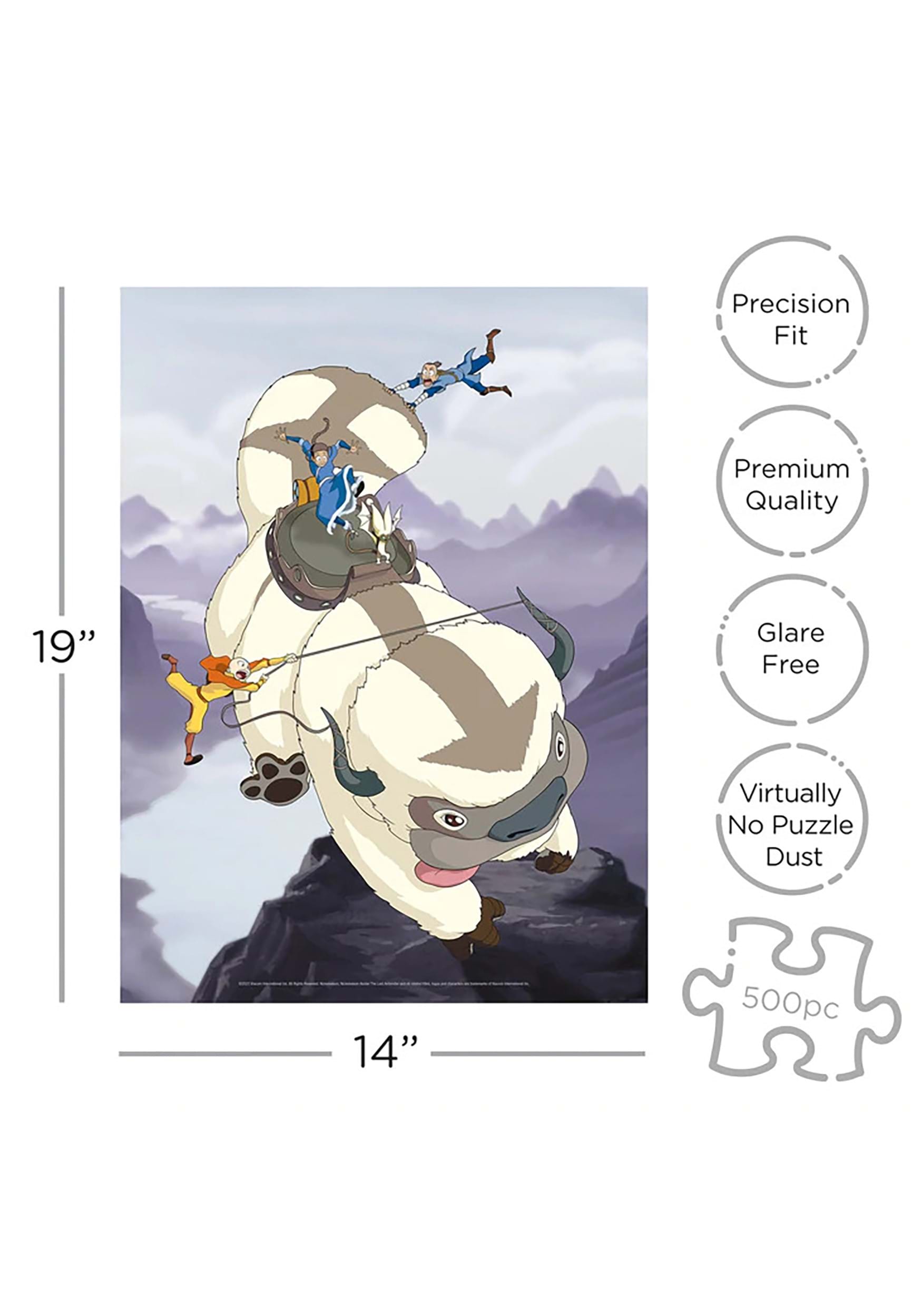Avatar The Last Airbender: Appa And Gang- Cast 500 Pc Puzzle