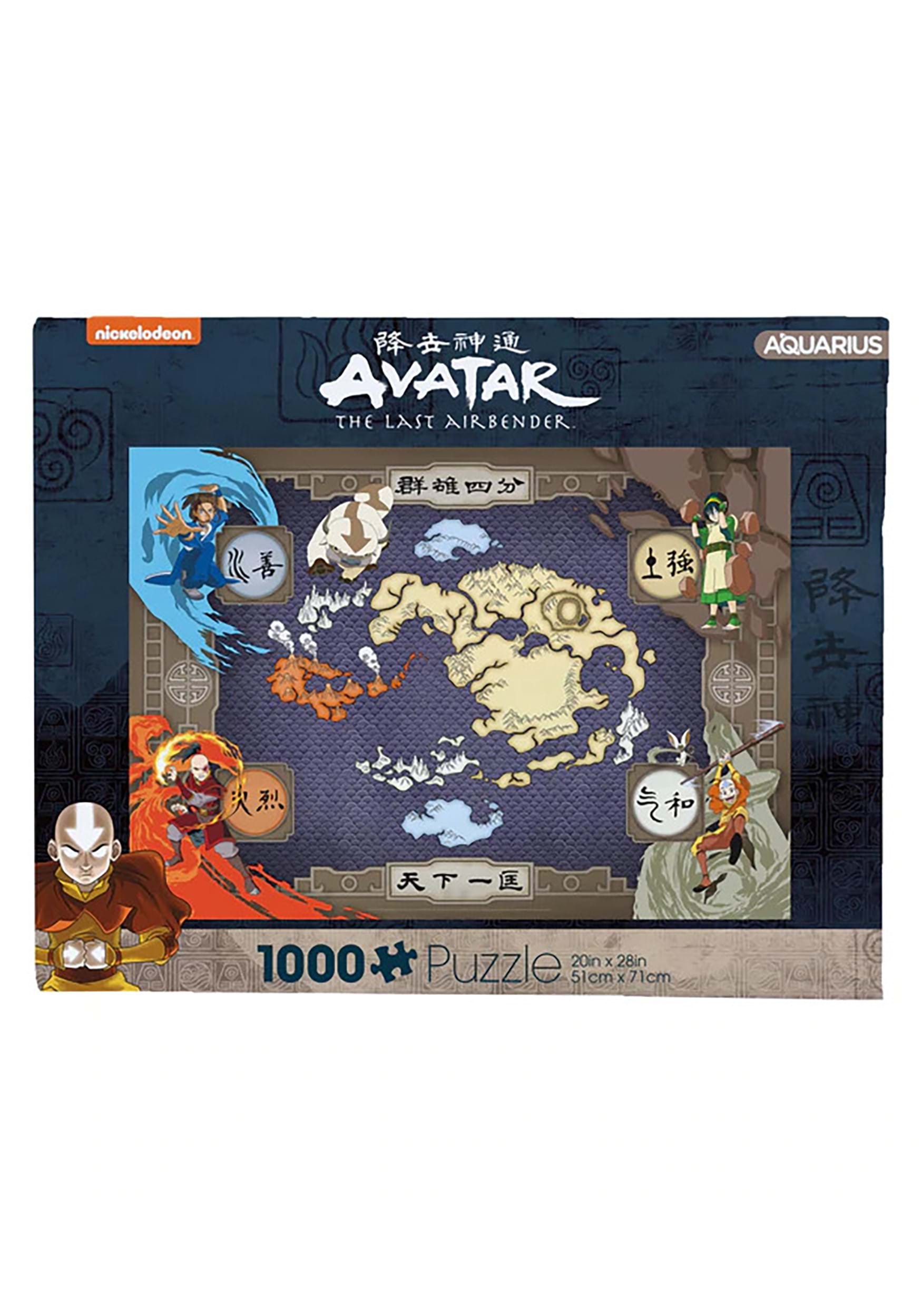 Avatar the Last Airbender Map 1000 Piece Jigsaw Puzzle