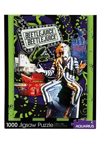 Beetlejuice- Collage 1000 piece Puzzle - Horror puzzle board games