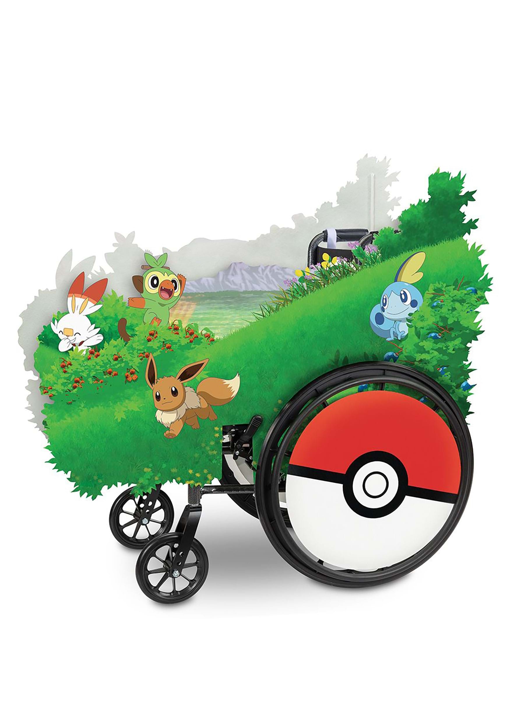 Photos - Fancy Dress COVER Disguise Pokemon Adaptive Wheelchair  Green/Red/White DI12855 