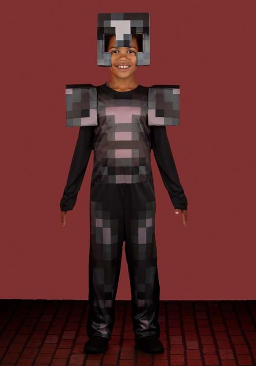 Kid's Minecraft Netherite Armor Jumpsuit Classic-update