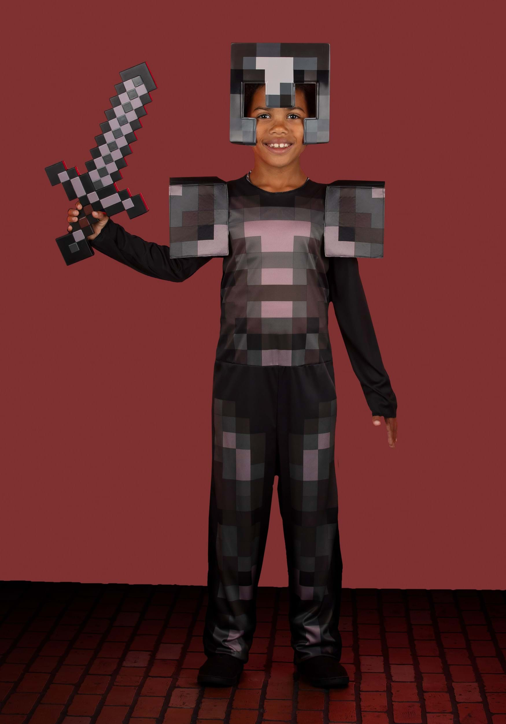 Minecraft Netherite Armor Jumpsuit Classic for Kids