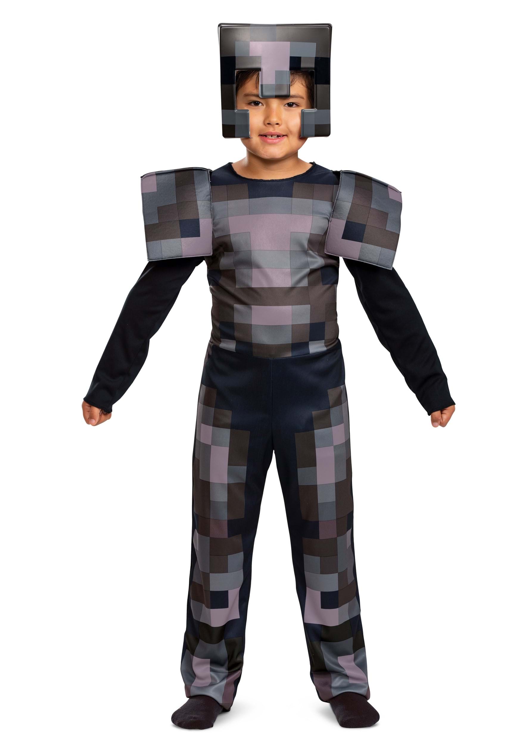Photos - Fancy Dress ARMOR Disguise Minecraft Netherite  Jumpsuit Classic for Kids Gray DI124349 