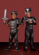 Minecraft Kid's Netherite Armor Deluxe Costume Alt 3