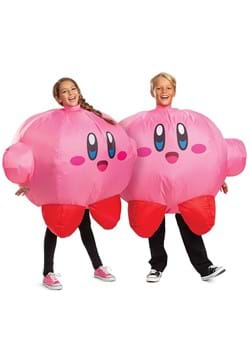 Kids Pink Kirby Inflatable Costume