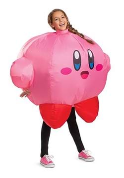 Kids Pink Kirby Inflatable Costume Alt 4