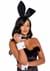 Women's Playboy Black Boudoir Bunny Costume Alt 1