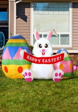 6 Foot Tall Large Easter Bunny Inflatable Decoration