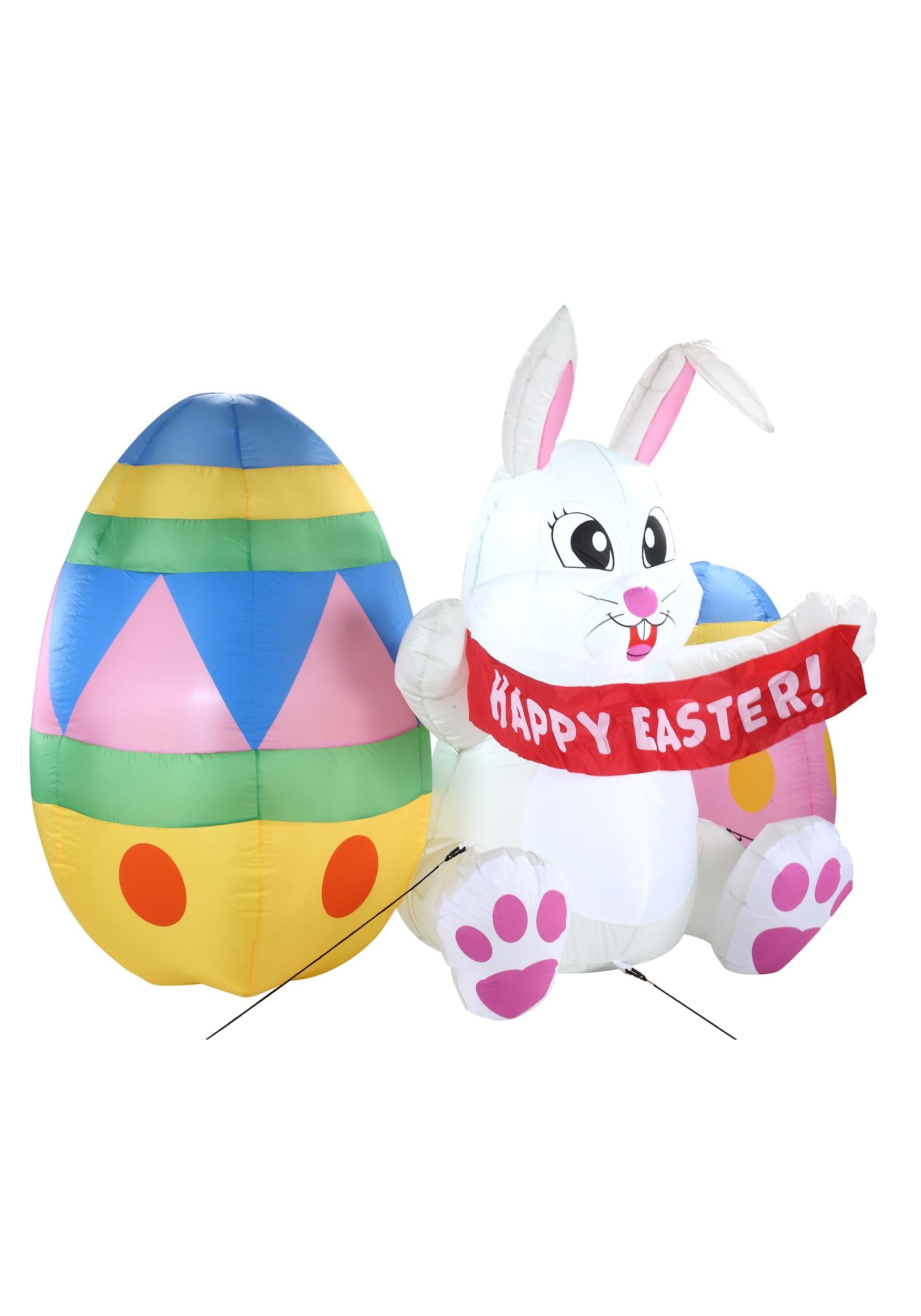 6 Foot Tall Easter Bunny Large Inflatable Decoration