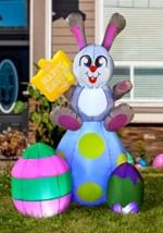 6FT Inflatable Large Bunny on Eggs Decoration