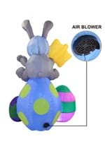 6FT Inflatable Large Bunny on Eggs Decoration Alt 4