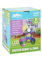 6FT Inflatable Large Bunny on Eggs Decoration Alt 6