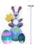 6Ft Tall Large Bunny on Eggs Inflatable Decoration Alt 4
