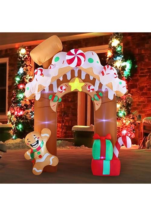 10FT Tall Inflatable Jumbo Gingerbread Archway Decoration
