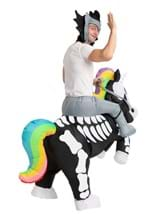 Adult Inflatable Riding A Skeleton Unicorn Costume Alt 1