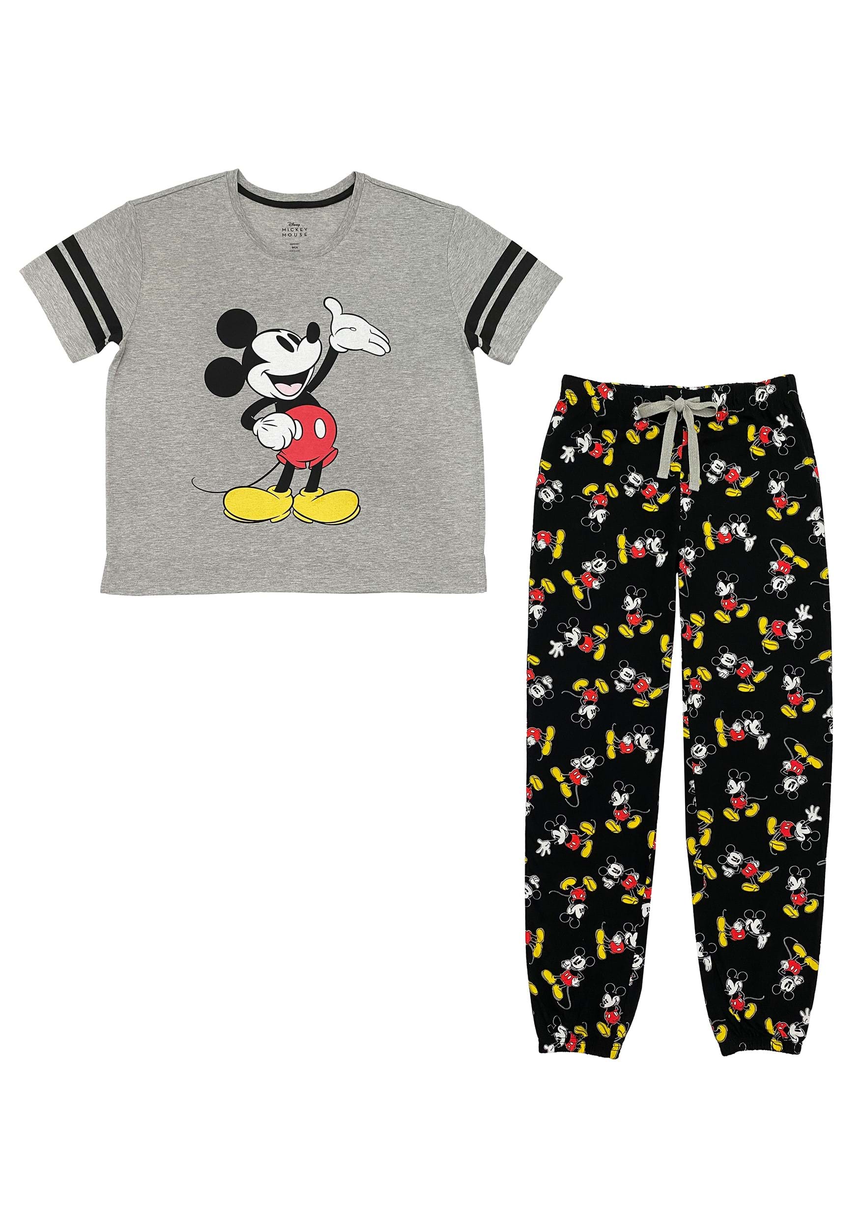 Womens Mickey Mouse Classic Varsity Tee and Jogger Set