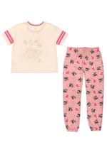 Womens Minnie Mickey Hug Varsity Tee Jogger Set Alt 1