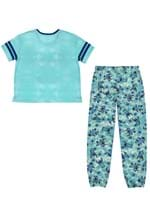 JUNIORS STITCH SMILE & HIBISCUS VARSITY TEE & JOGG Alt 3