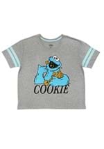 Womens Cookie Monster Varsity Tee and Jogger Set Alt 2