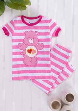 Girls Love a Lot Bear Stripe Toddler Pajama Set
