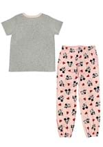 Womens Mickey Minnie Smooch Tee and Jogger Set Alt 1