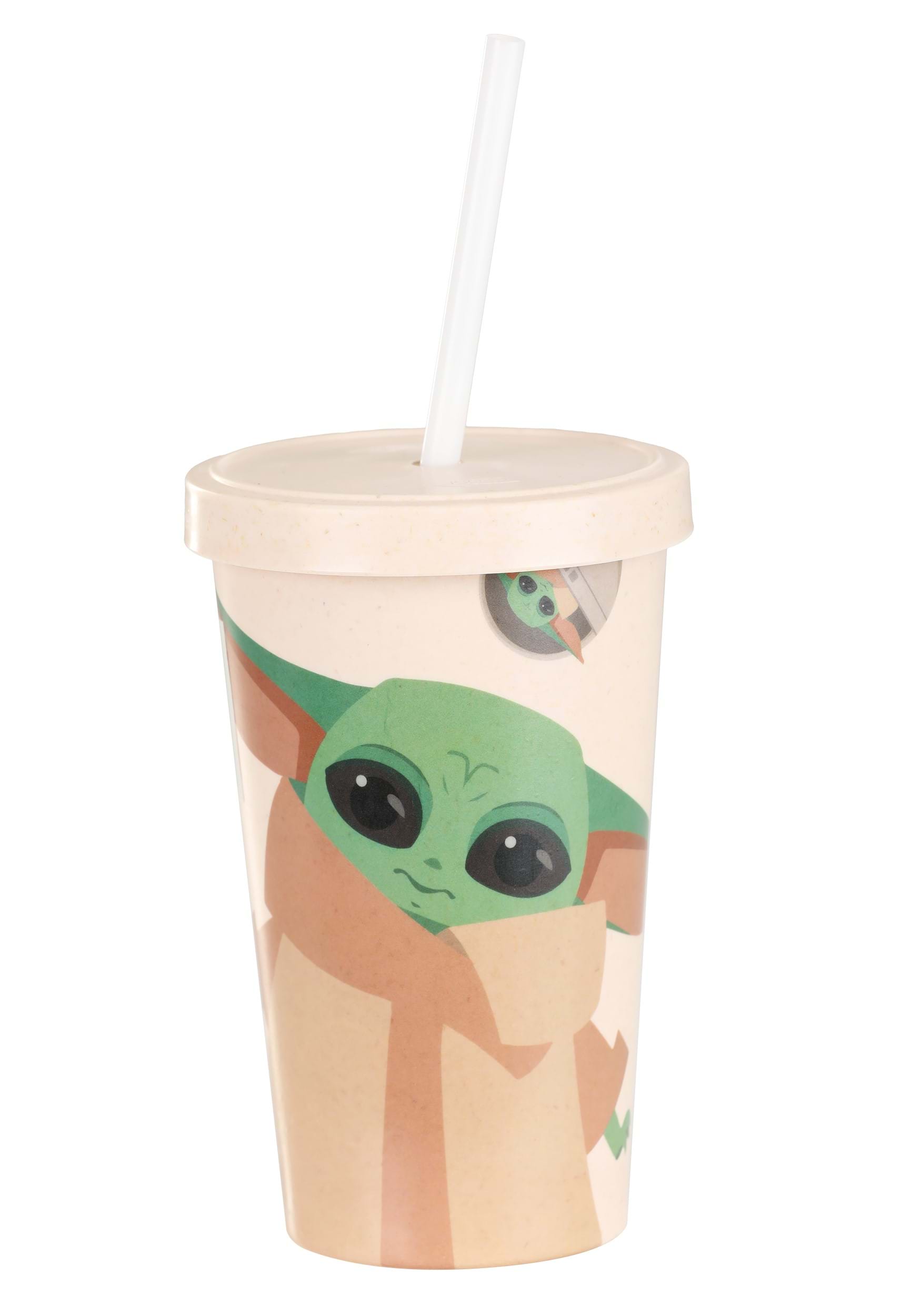 Star Wars The Child & Carrier Bamboo Tumbler with Straw and Lid