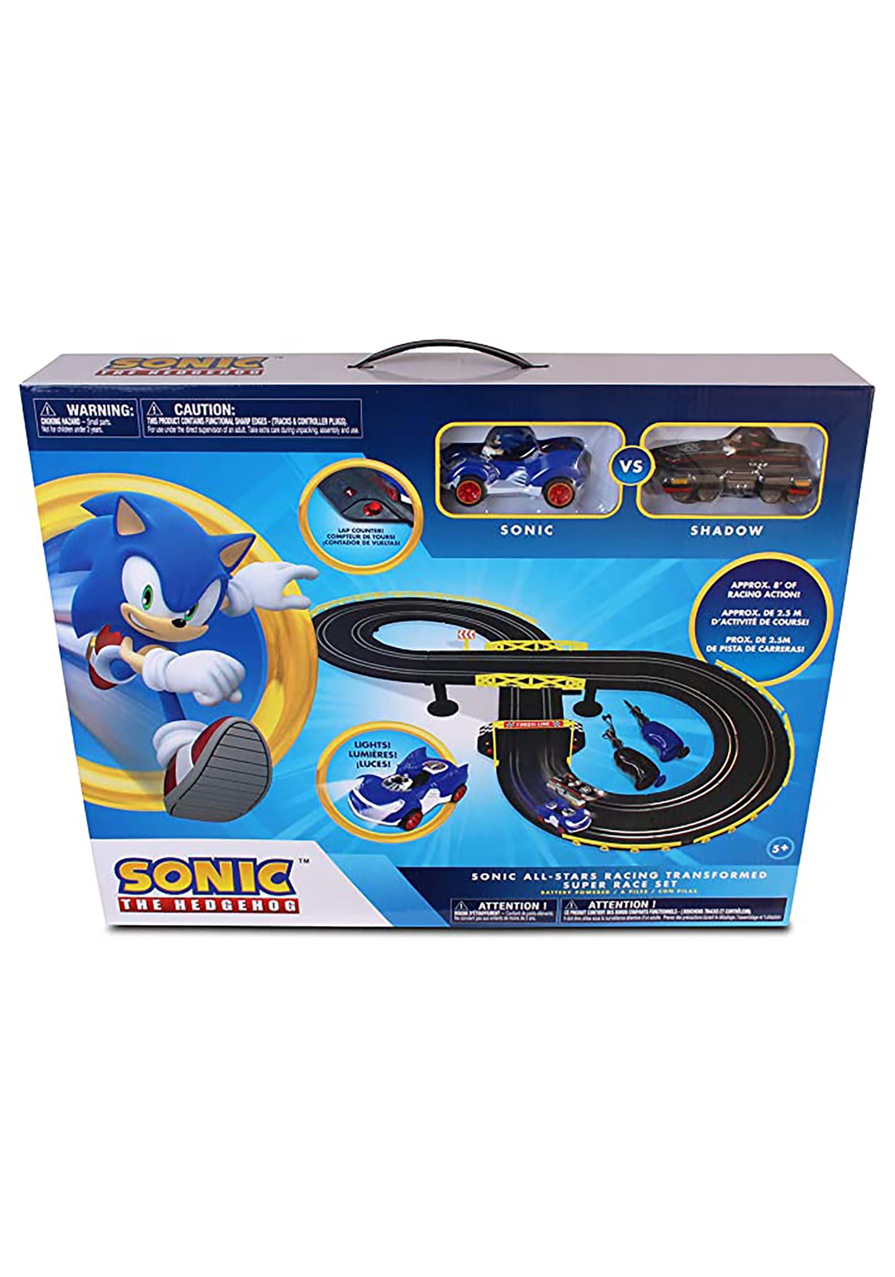 Sonic vs Shadow Slot Super Race Car Set